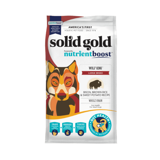 סוליד גולד Nutrient Boost מזון לכלב בוגר מגזע גדול ביזון אורז חום ובטטה 10 ק"ג - solid gold